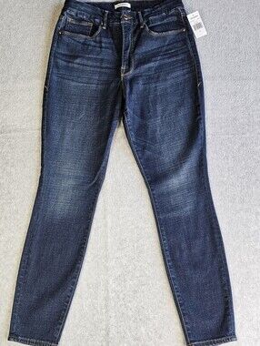 Good American Jeans Good Waist 14/32 Women's Skinny Jean Blue779 Skinny Leg